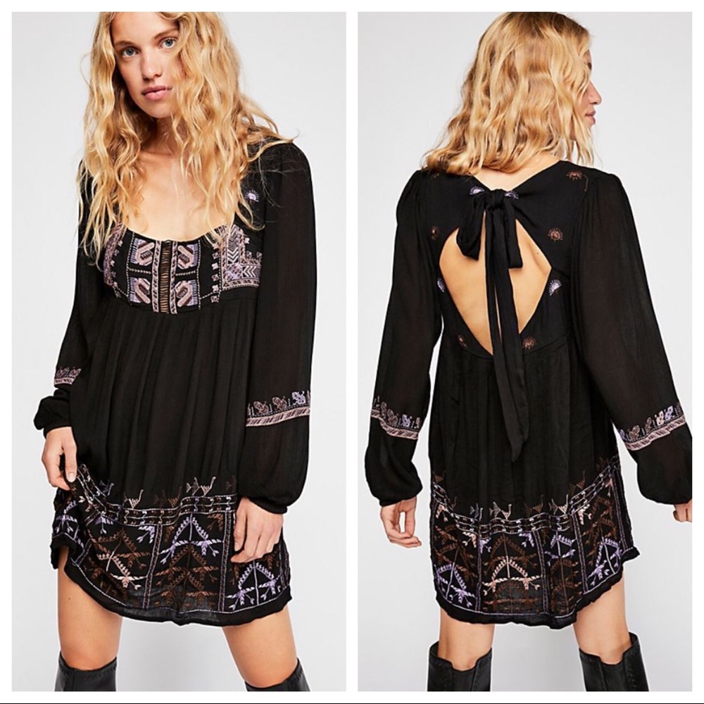 Rhiannon embroidered mini dress